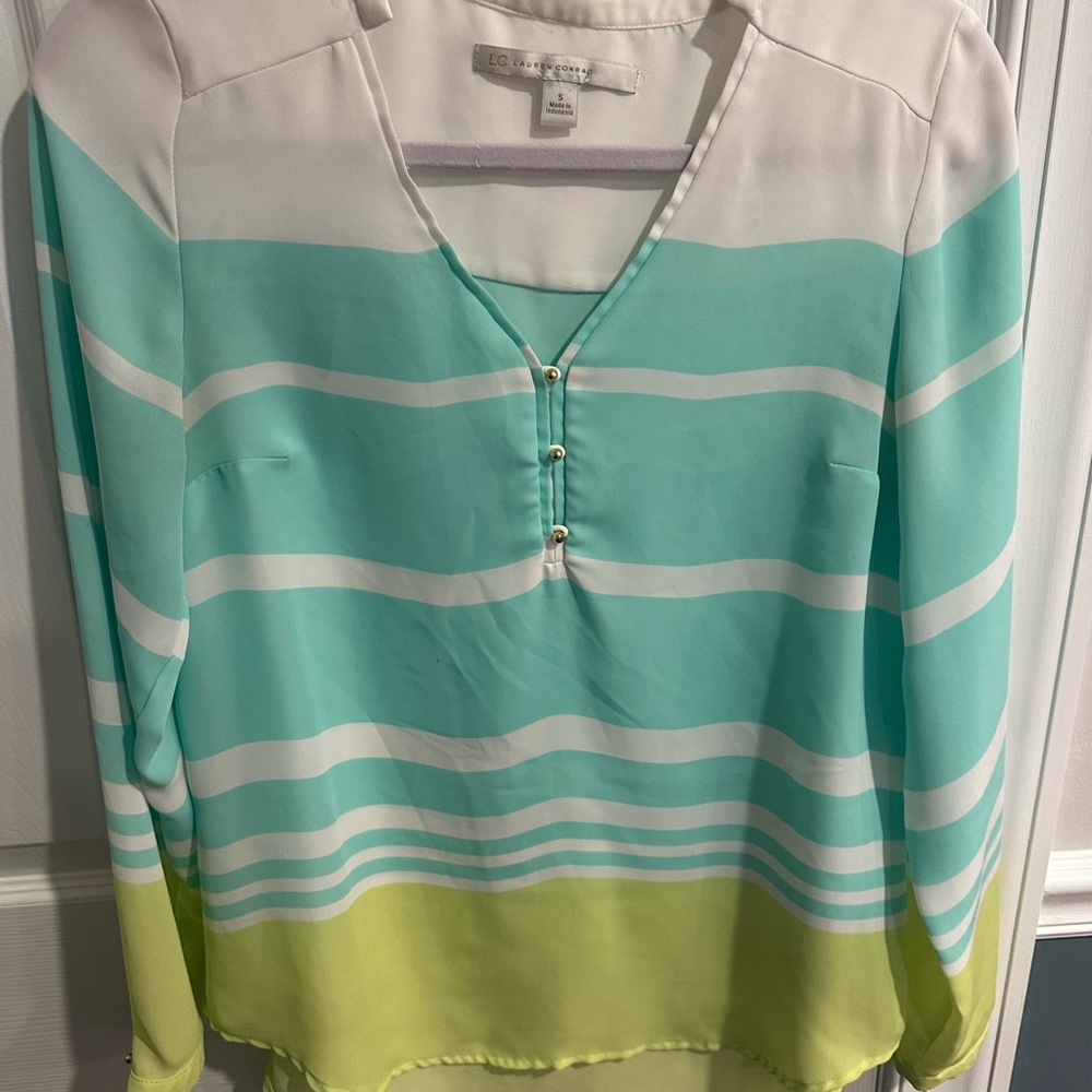 Striped Women's Long Sleeve Top